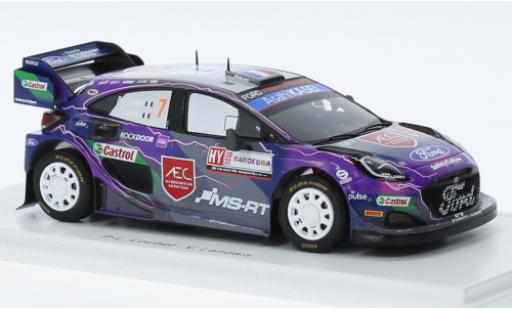 Ford Puma 1/43 Spark Rally1 No.7 M-Sport World Rally Team Rallye WM Rallye Sardinien 2022 diecast model cars