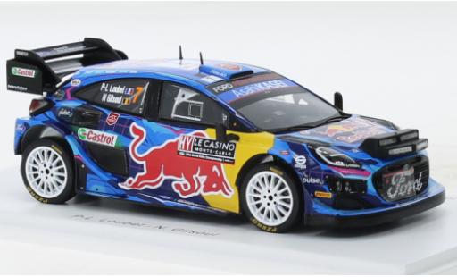 Ford Puma 1/43 Spark Rally1 No.7 M-Sport World Rally Team Red Bull Rallye WM Rallye Monte Carlo 2023 diecast model cars