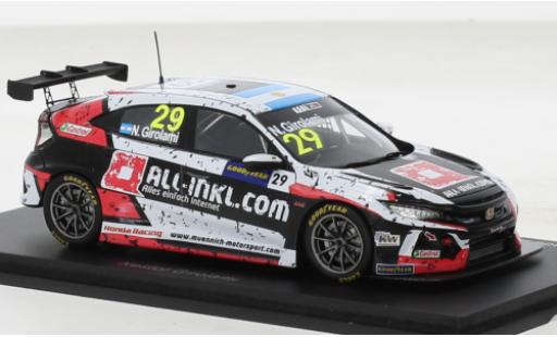 Diecast model cars Honda Civic 1/43 Spark Type R TCR No.29 All-Inkl.com Münnich Motorsport WTCR Zolder 2020 Honda Civic 1/43 Spark Type R TCR No.29 All-Inkl.com Münnich Motorsport WTCR Zolder 2020 diecast model cars