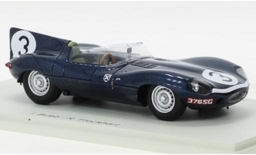 Jaguar D-Type 1/43 Spark RHD No.3 24h Le Mans 1957 diecast model cars