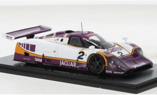 Jaguar XJ 1/43 Spark R-9 No.2 Tom Walkinshaw Racing Silk Coupé 24h Le Mans 1988 diecast model cars