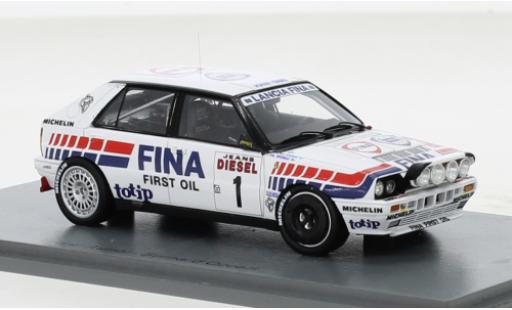 Lancia Delta 1/43 Spark HF Integrale 16V No.1 Jolly Club Fina Rallye WM Rallye San Remo 1991 diecast model cars