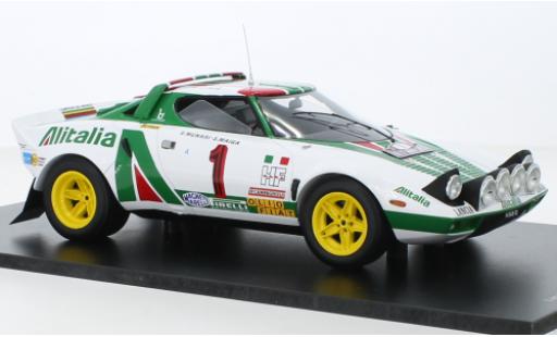 Diecast model cars Lancia Stratos 1/18 Spark HF No.1 Alitalia Rallye WM Rallye Monte Carlo 1977 Lancia Stratos 1/18 Spark HF No.1 Alitalia Rallye WM Rallye Monte Carlo 1977 diecast model cars