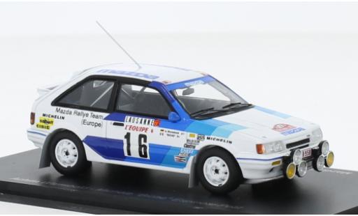 Mazda 323 1/43 Spark 4WD No.16 Rally Team Europe Rallye WM Rallye Monte Carlo 1986 diecast model cars