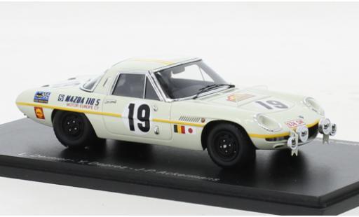 Diecast model cars Mazda Cosmo 1/43 Spark Sport 110S RHD No.19 Marathon de la Route 1968 Mazda Cosmo 1/43 Spark Sport 110S RHD No.19 Marathon de la Route 1968 diecast model cars