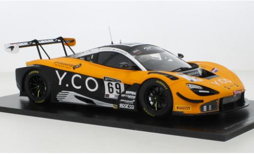 McLaren 720 1/43 Spark S GT3 No.69 Optimum Motorsport 24h Spa 2020 diecast model cars
