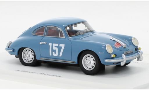 Porsche 356 1/43 Spark B 1600 S No.157 Rallye Monte Carlo 1960 diecast model cars