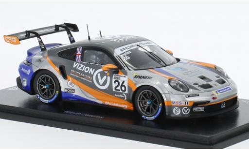 Diecast model cars Porsche 991 GT3 Cup 1/43 Spark 911  No.26 Carrera Cup Great Britain 2022 Porsche 991 GT3 Cup 1/43 Spark 911  No.26 Carrera Cup Great Britain 2022 diecast model cars