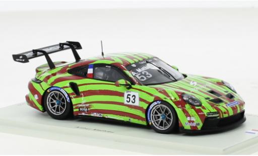 Diecast model cars Porsche 991 GT3 Cup 1/43 Spark 911  No.53 Motorsport Carrera Cup France Barcelona 2021 Porsche 991 GT3 Cup 1/43 Spark 911  No.53 Motorsport Carrera Cup France Barcelona 2021 diecast model cars