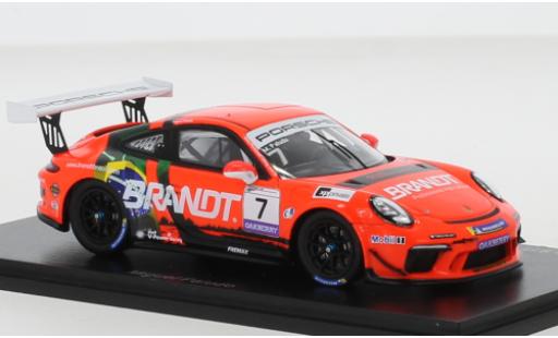 Porsche 992 GT3 1/43 Spark 911 (991) Cup No.7 Carrera Cup Brasilien 2020 diecast model cars
