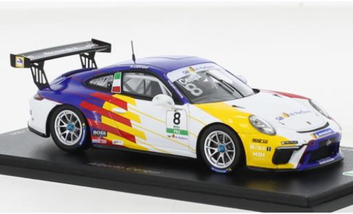Diecast model cars Porsche 991 GT3 Cup 1/43 Spark 911  No.8 Carrera Cup Italia 2021 Porsche 991 GT3 Cup 1/43 Spark 911  No.8 Carrera Cup Italia 2021 diecast model cars