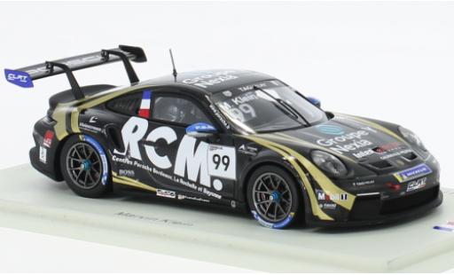 Diecast model cars Porsche 991 GT3 Cup 1/43 Spark 911  No.99 Carrera Cup France 2022 Porsche 991 GT3 Cup 1/43 Spark 911  No.99 Carrera Cup France 2022 diecast model cars