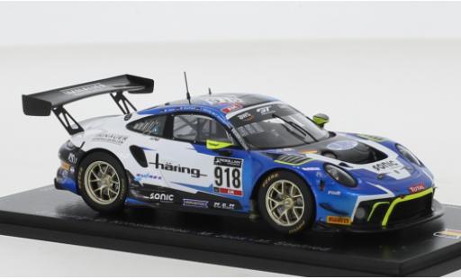 Diecast model cars Porsche 992 GT3 R 1/43 Spark 911 (991) No.918 Herberth Motorsport 24h Spa 2020 Porsche 992 GT3 R 1/43 Spark 911 (991) No.918 Herberth Motorsport 24h Spa 2020 diecast model cars