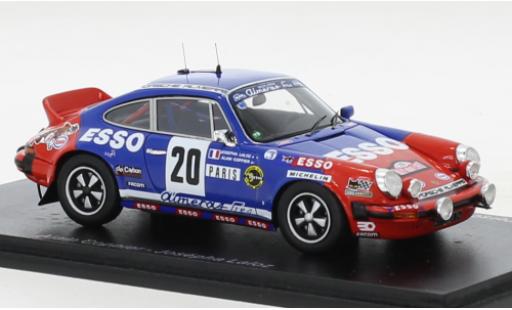 Porsche 930 1/43 Spark 911 Carrera No.20 Esso Rallye WM Rallye Monte Carlo 1980 diecast model cars