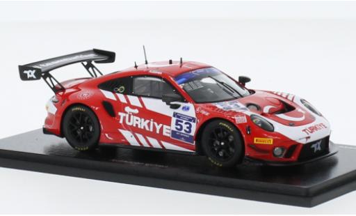 Porsche 911 1/43 Spark GT3 R No.53 Team Türkiye FIA Motorsport Games GT Sprint Cup Paul Ricard 2022 diecast model cars