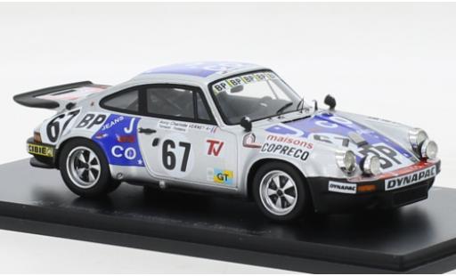Porsche 930 RS 1/43 Spark 911 3.0 No.67 24h Le Mans 1975 diecast model cars