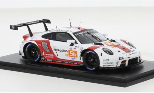 Porsche 911 1/43 Spark RSR-19 No.56 Team Project 1 24h Le Mans 2022 diecast model cars