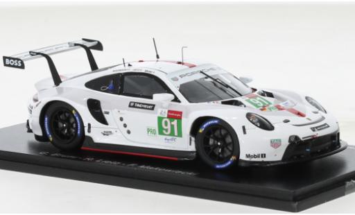 Porsche 911 1/43 Spark RSR-19 No.91 GT Team 24h Le Mans 2021 diecast model cars