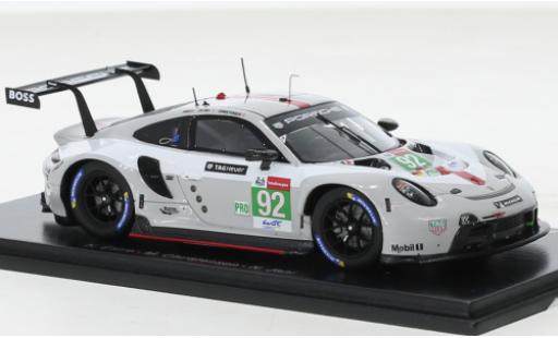 Porsche 911 1/43 Spark RSR-19 No.92 GT Team 24h Le Mans 2021 diecast model cars