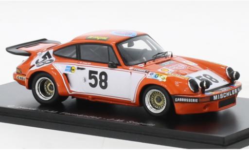 Diecast model cars Porsche 930 RSR 1/43 Spark 911 3.0 No.58 24h Le Mans 1974 Porsche 930 RSR 1/43 Spark 911 3.0 No.58 24h Le Mans 1974 diecast model cars