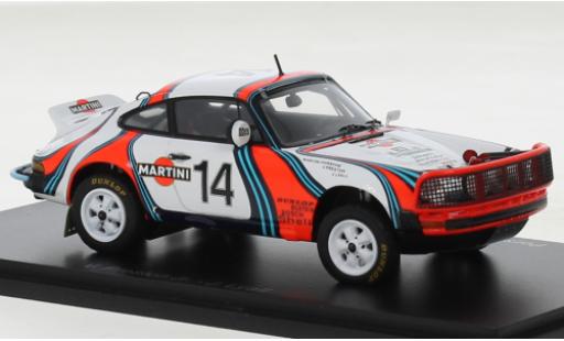 Porsche 930 1/43 Spark 911 SC 3.0 No.14 Martini Rallye WM Safari Rallye 1978 diecast model cars