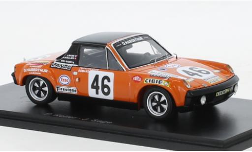Diecast model cars Porsche 914 1/43 Spark /6 No.46 24h Le Mans 1971 Porsche 914 1/43 Spark /6 No.46 24h Le Mans 1971 diecast model cars