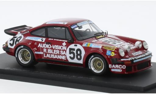 Diecast model cars Porsche 934 1976 1/43 Spark No.58 24h Le Mans Porsche 934 1976 1/43 Spark No.58 24h Le Mans diecast model cars