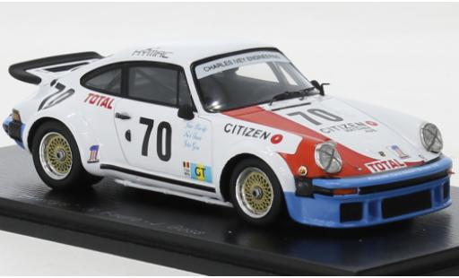 Diecast model cars Porsche 934 1976 1/43 Spark No.70 24h Le Mans Porsche 934 1976 1/43 Spark No.70 24h Le Mans diecast model cars