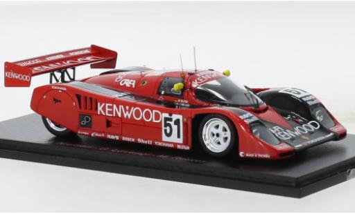 Porsche 962 1992 1/43 Spark CK 6 RHD No.51 Kremer Racing Kenwood 24h Le Mans diecast model cars