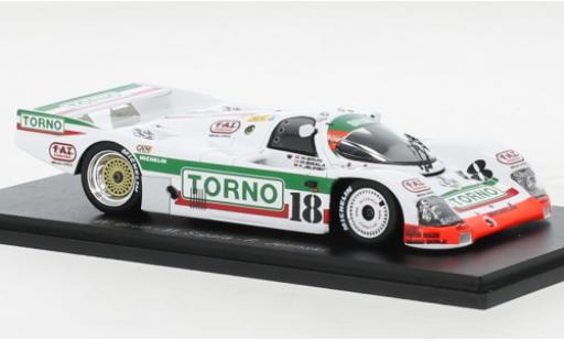 Diecast model cars Porsche 962 1986 1/43 Spark C RHD No.18 Brun Motorsport Torno 24h Le Mans Porsche 962 1986 1/43 Spark C RHD No.18 Brun Motorsport Torno 24h Le Mans diecast model cars