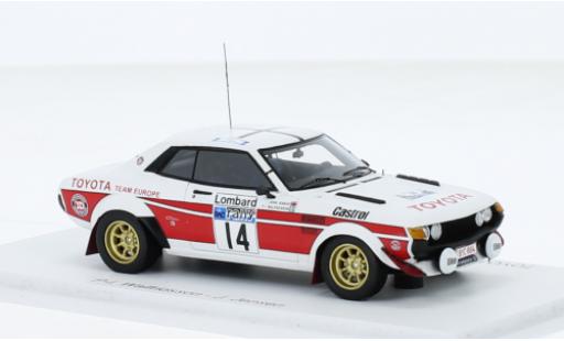 Toyota Celica 1/43 Spark 2000 GT (TA22) No.14 Rallye WM RAC Rallye 1977 diecast model cars