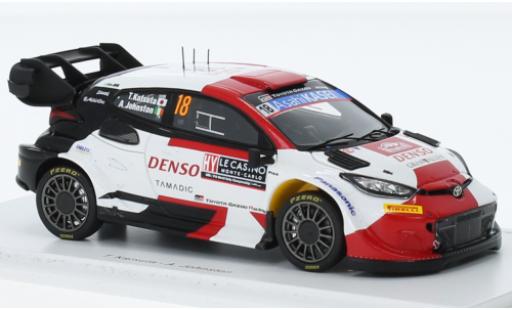 Diecast model cars Toyota Yaris 1/43 Spark GR Rally1 hybride No.18 Gazoo Racing WRT Rallye WM Rallye Monte Carlo 2023 Toyota Yaris 1/43 Spark GR Rally1 hybride No.18 Gazoo Racing WRT Rallye WM Rallye Monte Carlo 2023 diecast model cars