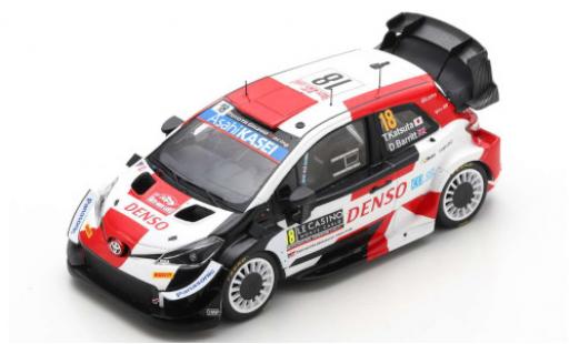 Diecast model cars Toyota Yaris 1/43 Spark WRC No.18 Gazoo Racing Rallye WM Rallye Monte Carlo 2021 T.Katsuta/D.Barritt Toyota Yaris 1/43 Spark WRC No.18 Gazoo Racing Rallye WM Rallye Monte Carlo 2021 T.Katsuta/D.Barritt diecast model cars