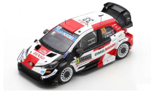 Diecast model cars Toyota Yaris 1/43 Spark WRC No.33 Gazoo Racing Rallye WM Rallye Monte Carlo 2021 E.Evans/S.Martin Toyota Yaris 1/43 Spark WRC No.33 Gazoo Racing Rallye WM Rallye Monte Carlo 2021 E.Evans/S.Martin diecast model cars