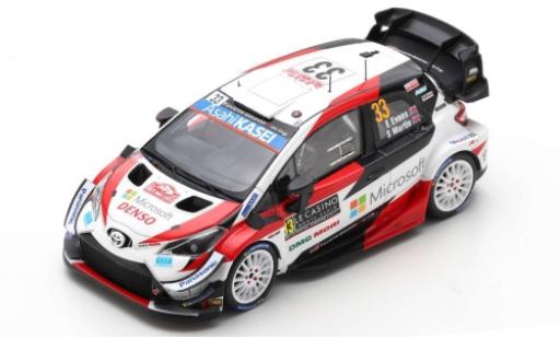 Toyota Yaris 1/43 Spark WRC No.33 Gazoo Racing WRT Microsoft Rallye WM Rally Monte Carlo 2020 E.Evans/S.Martin diecast model cars