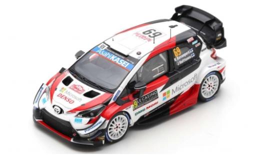 Toyota Yaris 1/43 Spark WRC No.69 Gazoo Racing WRT Microsoft Rallye WM Rally Monte Carlo 2020 K.Rovanperä/J.Halttunen diecast model cars