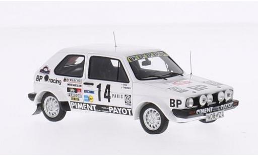 Volkswagen Golf 1/43 Spark GTI I No.14 BP Racing Rallye Monte-Carlo 1980 J-L.Therier/M.Vial diecast model cars