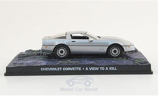 Chevrolet Corvette 1/43 SpecialC grey James Bond 007 1987 Im Angesicht des Todes ohne Vitrine diecast model cars
