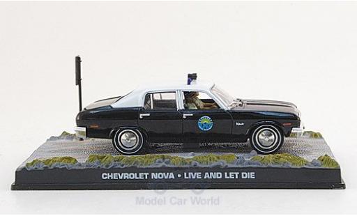 Chevrolet Nova 1/43 SpecialC black/white James Bond 007 1973 Police Leben und sterben lassen ohne Vitrine diecast model cars