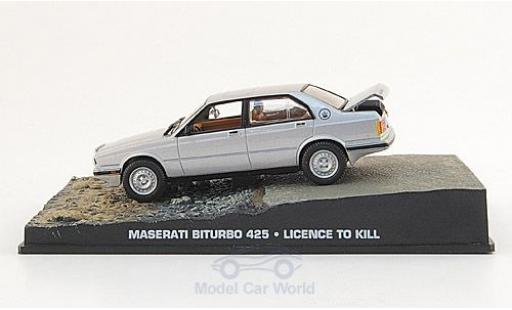 Diecast model cars Maserati Biturbo 1/43 SpecialC 425 grey James Bond 007 1989 Lizenz zum Töten ohne Vitrine Maserati Biturbo 1/43 SpecialC 425 grey James Bond 007 1989 Lizenz zum Töten ohne Vitrine diecast model cars