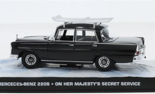 Diecast model cars Mercedes 220 1/43 SpecialC S (W111) black James Bond 007 Im Geheimdienst Ihrer Majestät ohne Vitrine Mercedes 220 1/43 SpecialC S (W111) black James Bond 007 Im Geheimdienst Ihrer Majestät ohne Vitrine diecast model cars