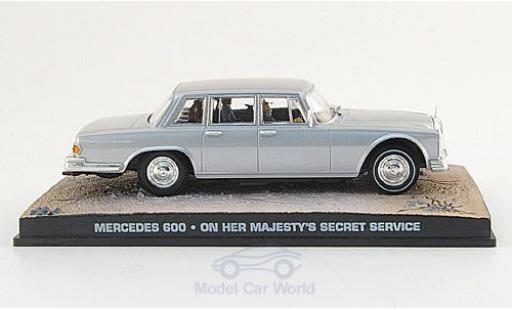 Diecast model cars Mercedes 600 1/43 SpecialC grey James Bond 007 1969 Im Geheimdienst Ihrer Majestät ohne Vitrine Mercedes 600 1/43 SpecialC grey James Bond 007 1969 Im Geheimdienst Ihrer Majestät ohne Vitrine diecast model cars