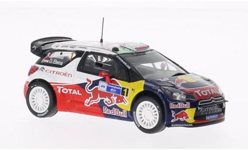 DS Automobiles DS3 1/43 SpecialC Citroen WRC No.1 Red Bull Rally Mexico 2011 S.Loeb/D.Elena sans Vitrine diecast model cars