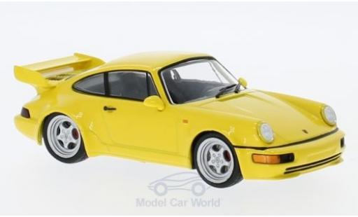 Diecast model cars Porsche 964 RS 1/43 SpecialC 911 RS 3.8 yellow 1992 911 Collection Porsche 964 RS 1/43 SpecialC 911 RS 3.8 yellow 1992 911 Collection diecast model cars