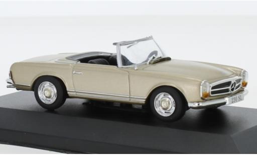 Diecast model cars Mercedes 230 1/43 SpecialC SL metallic beige 1963 ohne Vitrine Mercedes 230 1/43 SpecialC SL metallic beige 1963 ohne Vitrine diecast model cars