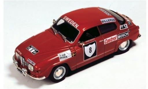Saab 96 1/43 SpecialC V4 No.8 Rallye Schweden 1972 S.Blomqvist/A.Hertz ohne Vitrine diecast model cars