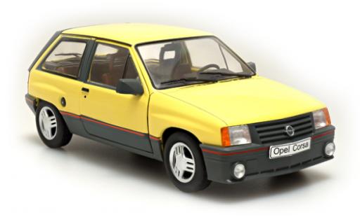 Diecast model cars Opel Corsa 1/24 SpecialC A 1.3 SR yellow 1983 Opel Corsa 1/24 SpecialC A 1.3 SR yellow 1983 diecast model cars