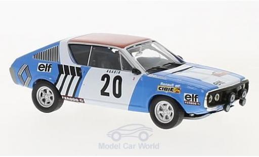 Renault 17 1/43 SpecialC Gordini No.20 Rallye WM Rallye Monte Carlo 1975 J.F.Piot/J.De Alexandris ohne Vitrine diecast model cars