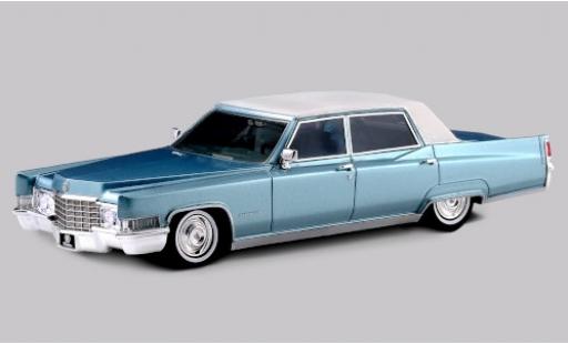 Diecast model cars Cadillac Fleetwood 1/43 Stamp Models 60 Special Brougham metallic blue/matt-white 1969 Cadillac Fleetwood 1/43 Stamp Models 60 Special Brougham metallic blue/matt-white 1969 diecast model cars