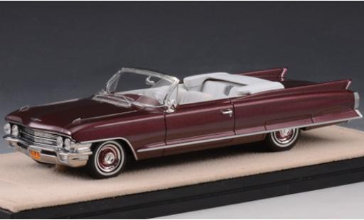 Diecast model cars Cadillac Series 62 1/43 Stamp Models Convertible metallic red 1962 Cadillac Series 62 1/43 Stamp Models Convertible metallic red 1962 diecast model cars